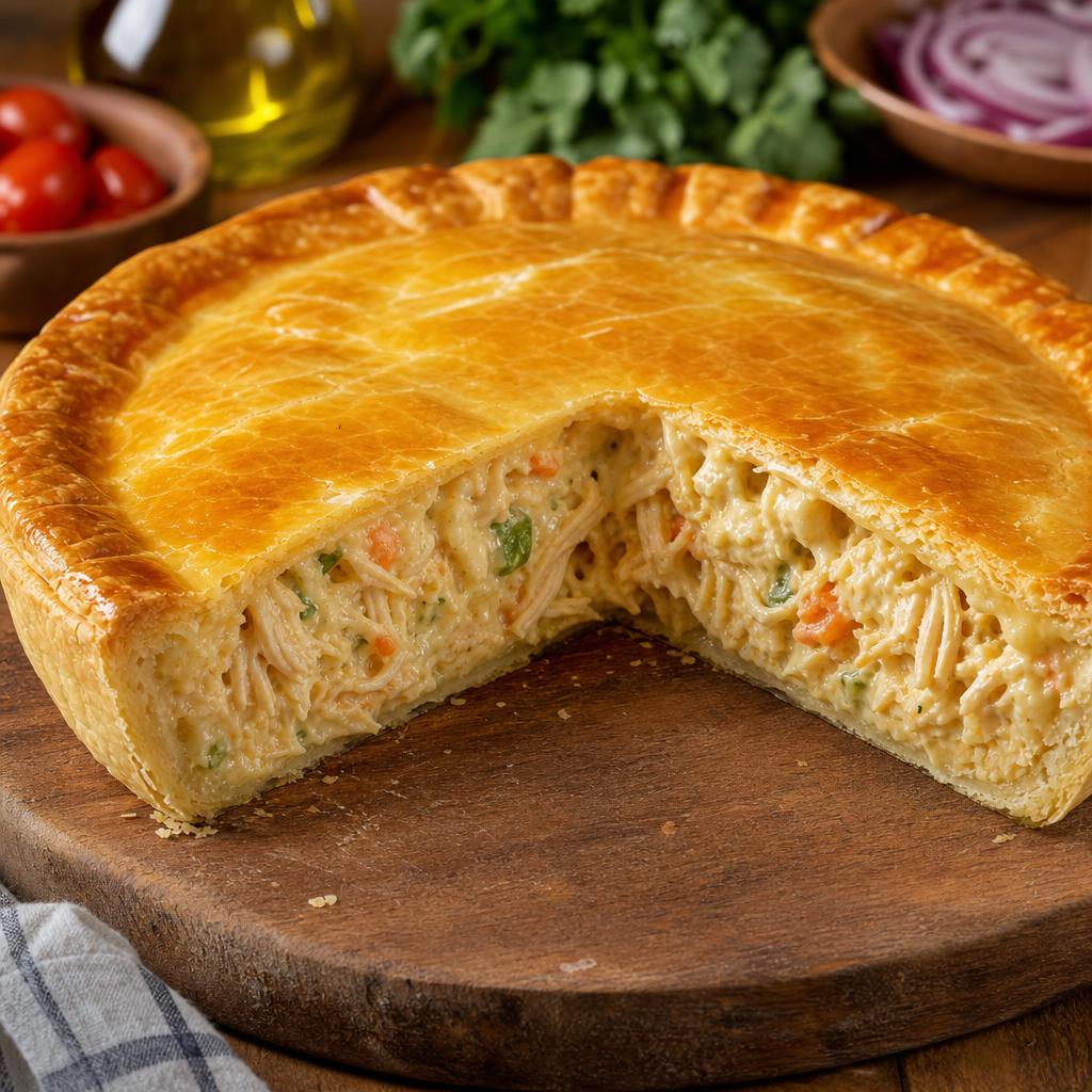 Torta de Frango Cremosa de Liquidificador
